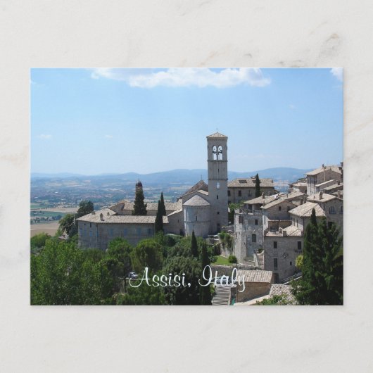 Post Card-Assisi Briefkaart (Voorkant)