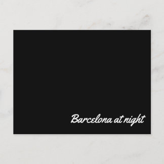 Post card Barcelona at night Briefkaart