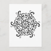 Post Card-Black en White Design Briefkaart (Voorkant)