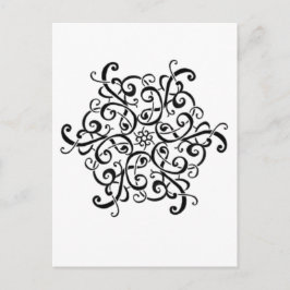 Post Card-Black en White Design Briefkaart