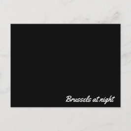 Post card Brussels at night Briefkaart