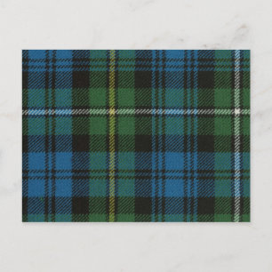 Post Card Campbell of Argyll Ancient Tartan Print Briefkaart