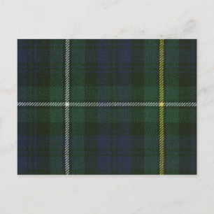 Post Card Campbell of Argyll Modern Tartan Print Briefkaart