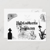 Post Card DiaDeLosMuertosDesign Script Briefkaart (Voorkant / Achterkant)