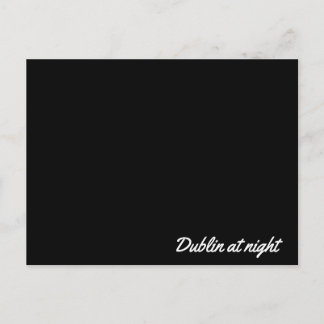 Post card Dublin at night Briefkaart