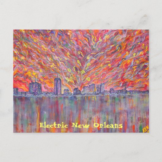 Post Card — Electric New Orleans Briefkaart (Voorkant)