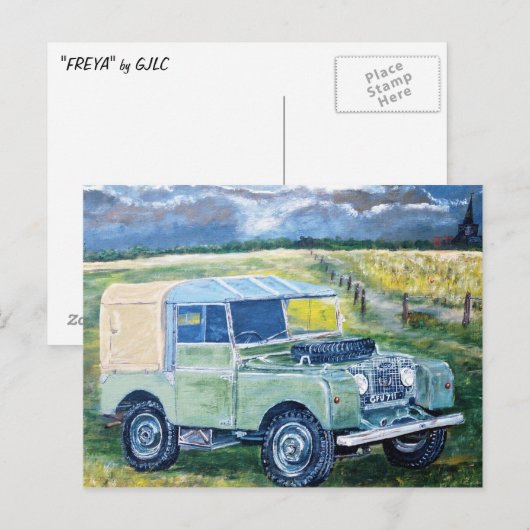 Post Card "FREYA" De 80-inch vrachtwagenbak Briefkaart (Voorkant / Achterkant)