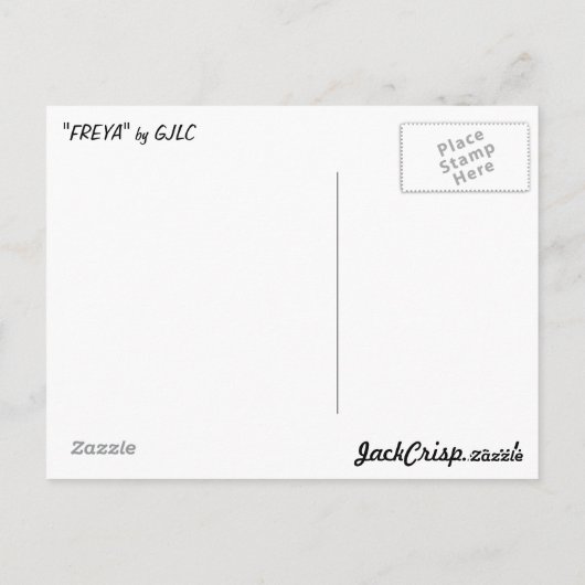 Post Card "FREYA" De 80-inch vrachtwagenbak Briefkaart (Achterkant)