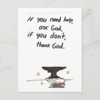 Post Card Funny-kerkborden Briefkaart