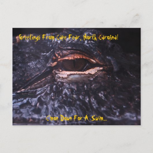 Post Card Greetings From Cape Fear, North Carol. Briefkaart (Voorkant)