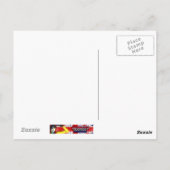 Post Card Greetings uit Wales, Cymru, Dragon Briefkaart (Achterkant)