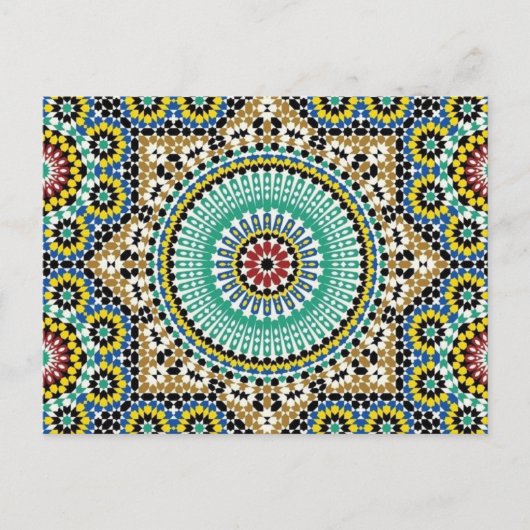 Post Card met Morrocan Design Briefkaart (Voorkant)