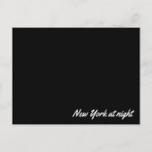 Post card New York at night Briefkaart (Voorkant)