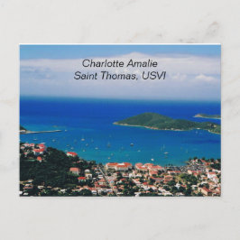 Post Card of Charlotte Amalie, Saint Thomas, USVI Briefkaart