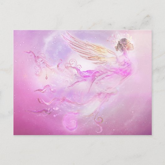 Post card Paars Fairy Briefkaart (Voorkant)