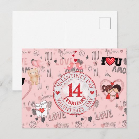 post card para esa persona especial briefkaart (Voorkant / Achterkant)