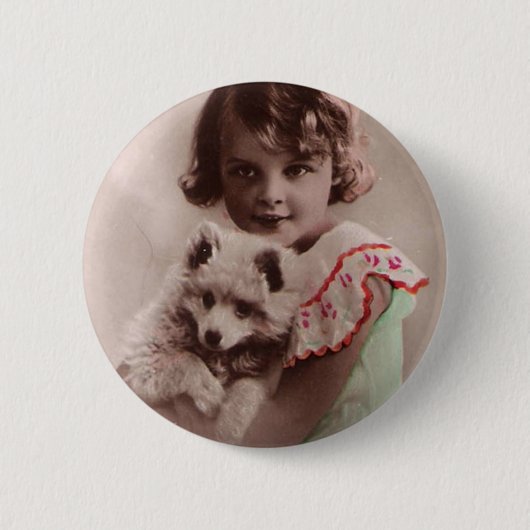 Post Card Romantic Ronde Button 5,7 Cm (Voorkant)