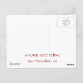 Post Card: San Francisco, Golden Gate Bridge Briefkaart (Achterkant)