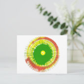 Post Card Spin Art Briefkaart (Staand voorkant)