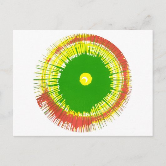 Post Card Spin Art Briefkaart (Voorkant)