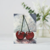 Post Card - Twin Cherries Briefkaart (Staand voorkant)