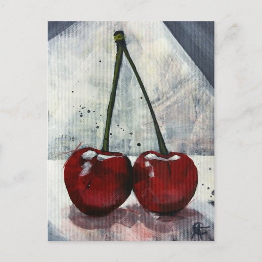Post Card - Twin Cherries Briefkaart (Voorkant)