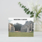 Post Card Weeting Castle Weeting Norfolk England Briefkaart (Staand voorkant)