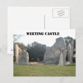 Post Card Weeting Castle Weeting Norfolk England Briefkaart (Voorkant / Achterkant)