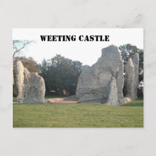 Post Card Weeting Castle Weeting Norfolk England Briefkaart