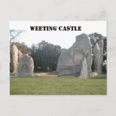 Post Card Weeting Castle Weeting Norfolk England Briefkaart (Voorkant)