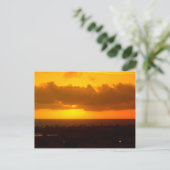 post card with sunset oceanside, CA Briefkaart (Staand voorkant)
