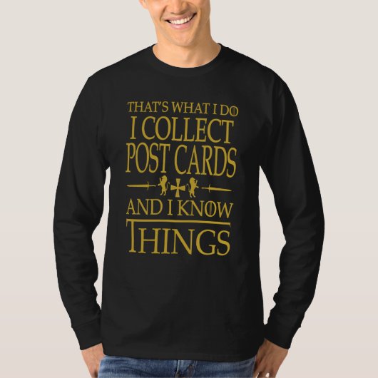 Post Cards Collector That's What I Do Smart T-shirt (Voorkant)