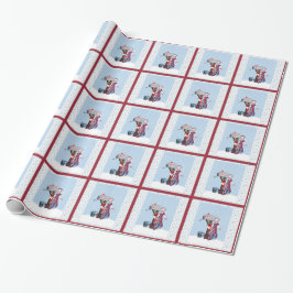 Post Carrier Elf Holiday Wrapping Paper Cadeaupapier