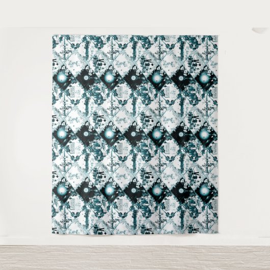 Post Collapse Toil - Toile de Jouy van Aleta Wandkleed (Voorkant)