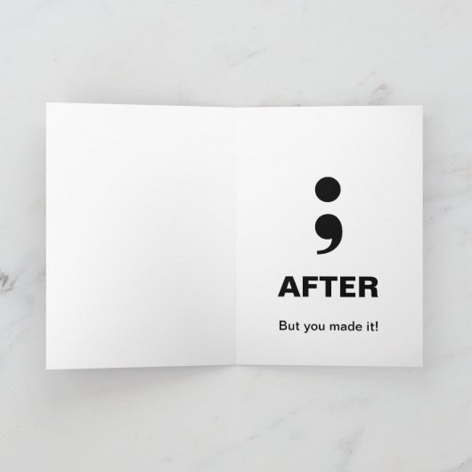 Post Colon Surgery Groet Kaart (Binnen)