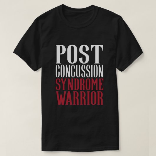 Post Concussion Syndrome Warrior Brain Injury Awar T-shirt (Design voorkant)