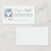 Post Dad Roze Blauwe Luier en Veeg Baby shower Informatiekaartje (Voorkant / Achterkant)