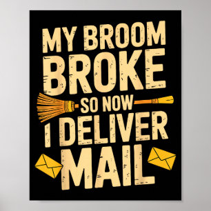 Post Dame Ontwerp Voor Vrouwen Meisjes Postbode Ma Poster