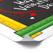 Post de Dag van je Valentijn Wensen voor Leraar Poster (Hoek)