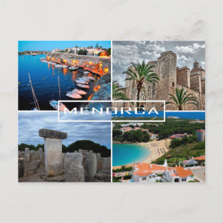 post de la isla de Menorca - Minorca Briefkaart