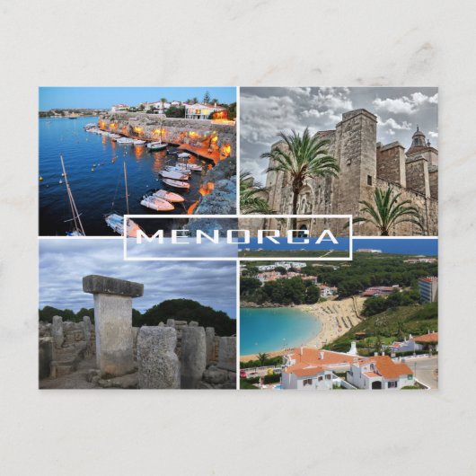 post de la isla de Menorca - Minorca Briefkaart (Voorkant)