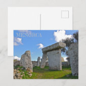 post de los talaiots en la isla de Menorca Briefkaart (Voorkant / Achterkant)
