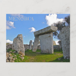 post de los talaiots en la isla de Menorca Briefkaart
