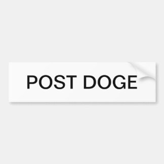 POST DOGE (wit/zwart) bumpersticker