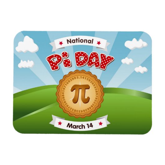 Post een Pi Day Magneet (Horizontaal)