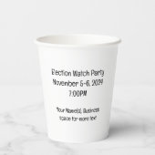 Post Election Novelty Trump-Vance 2024 8oz Papieren Bekers (Achterkant)