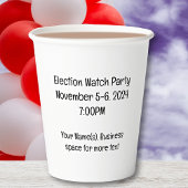 Post Election Novelty Trump-Vance 2024 8oz Papieren Bekers