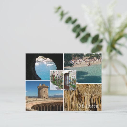 post fotomontaje de Mallorca - Majorca Briefkaart (Staand voorkant)