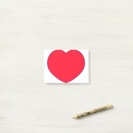 Post Heart Post-it® Notes (Op bureau)