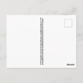 Post herinneringen aan moeder en kind! briefkaart (Achterkant)